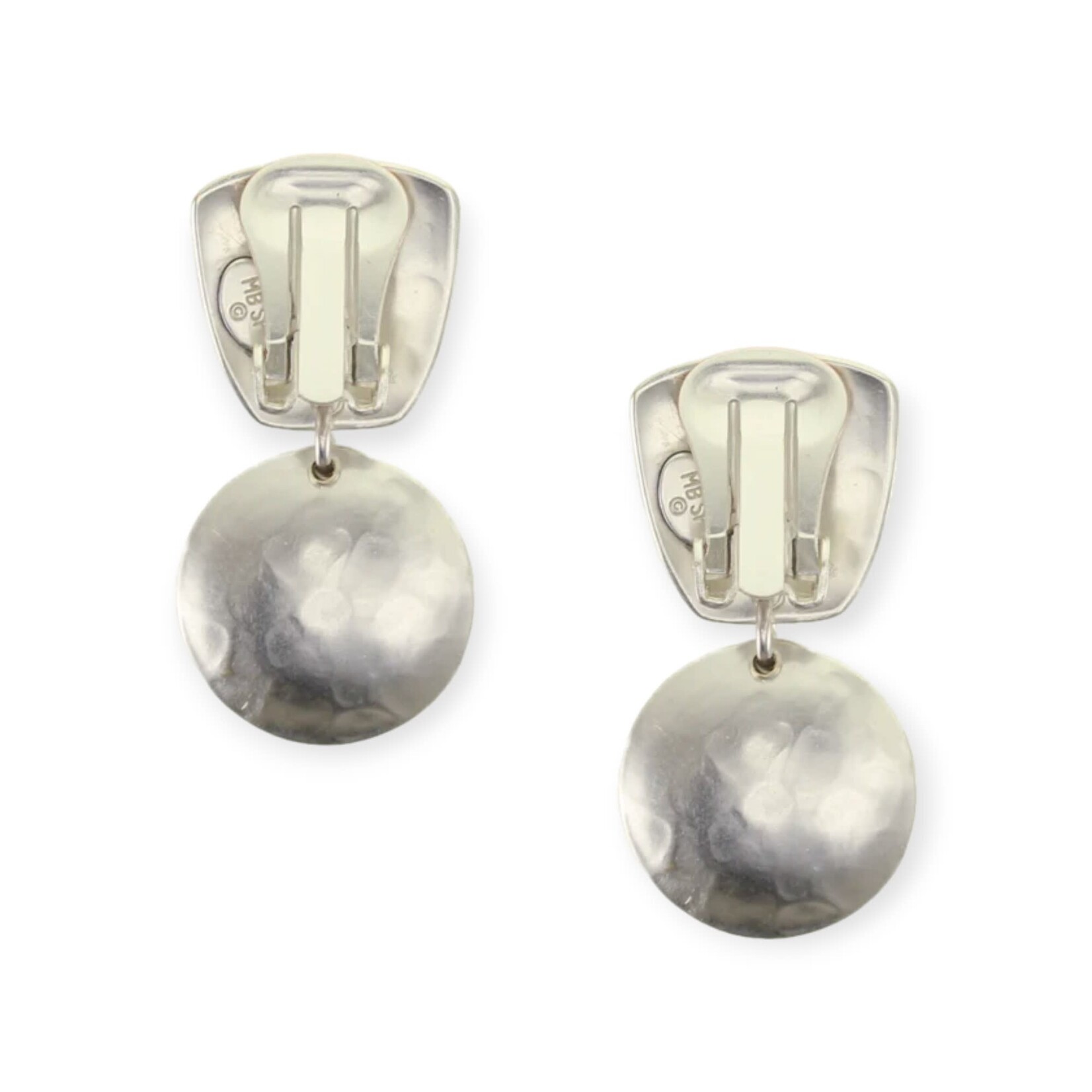 Marjorie Baer Accessories Inc. Tapered Square with Tiered Dished Discs Clip Earring*