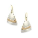 Marjorie Baer Accessories Inc. Layered & Dished Triangles Wire Earring