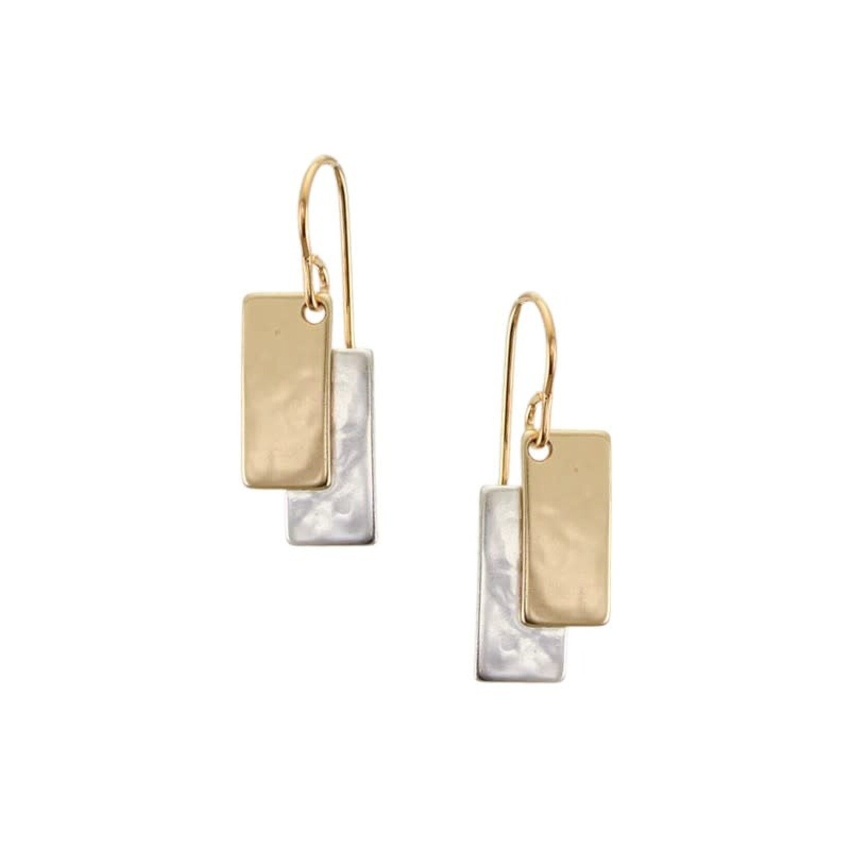 Marjorie Baer Accessories Inc. Layered Rectangles Earrings