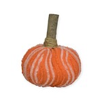 Raggidy Edges Small Chenille Pumpkin