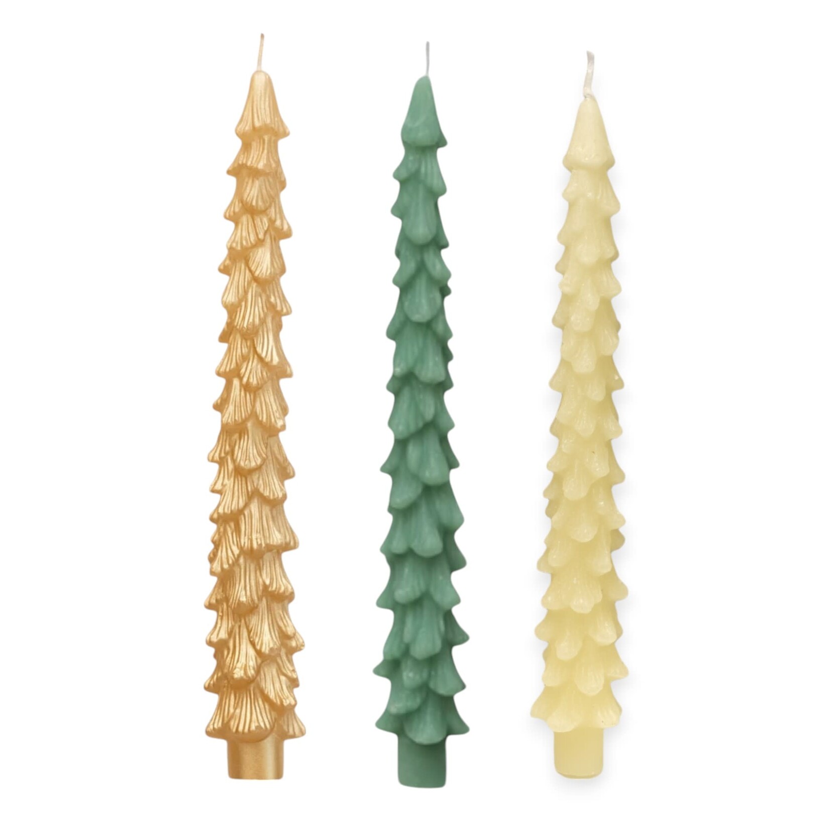 Set of 3 Tree Shaped Candle American Folk Art Museum