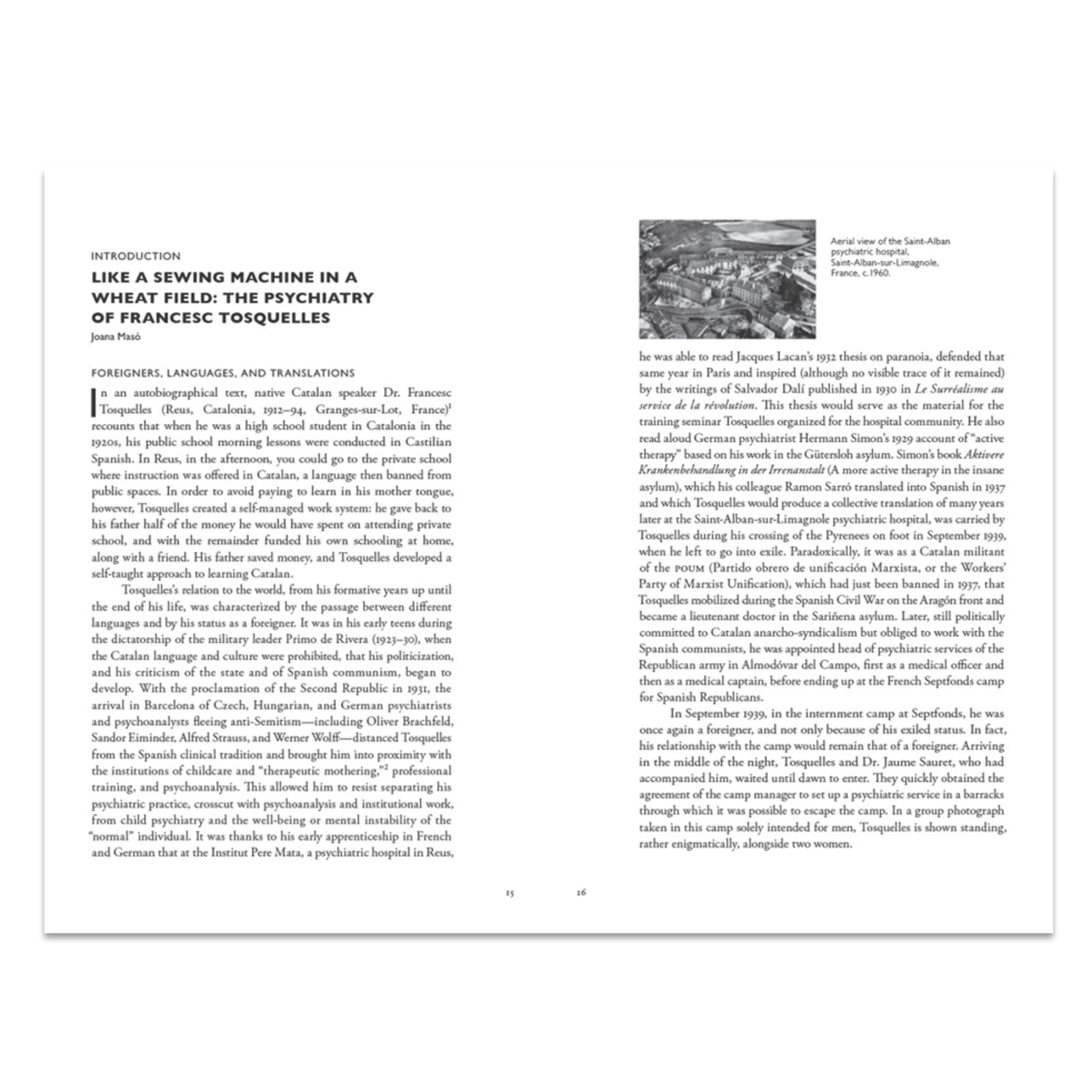 Francesc Tosquelles: Avant-Garde Psychiatry, Radical Politics, and Art