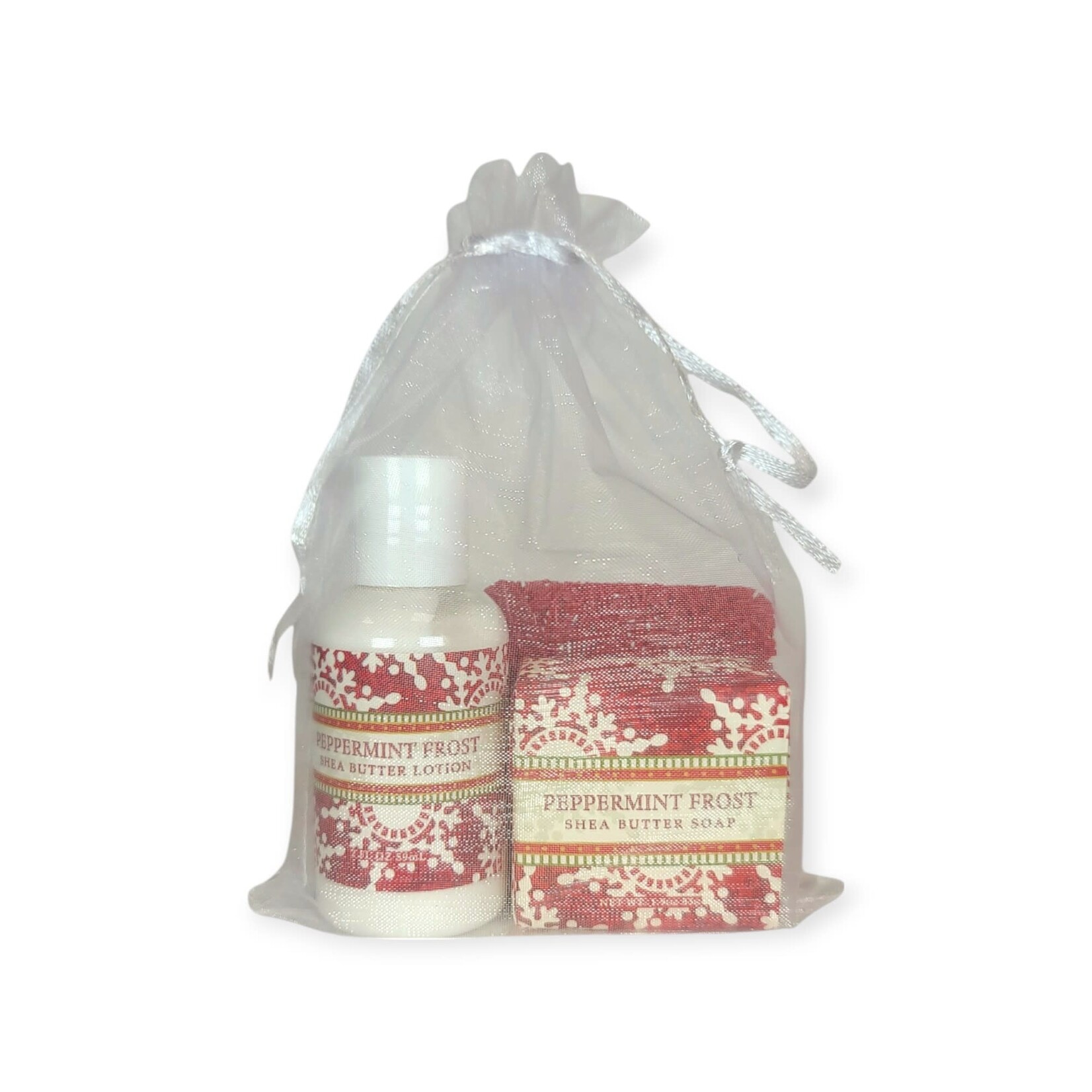 Greenwich Bay Trading Company Mini Scented Lotion, Soap, & Saver Peppermint Frost Set
