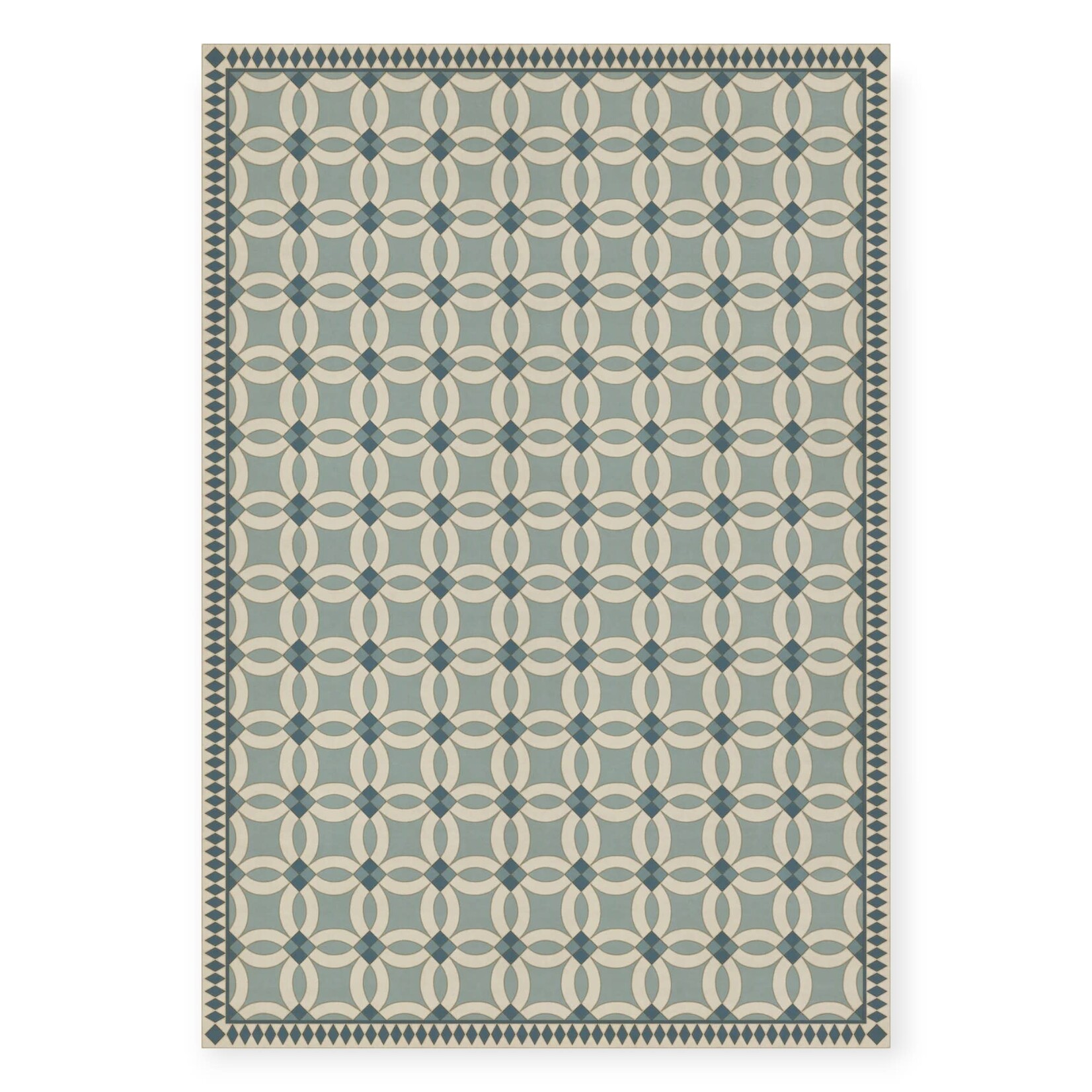 Wedding Ring Vintage Vinyl Floorcloths