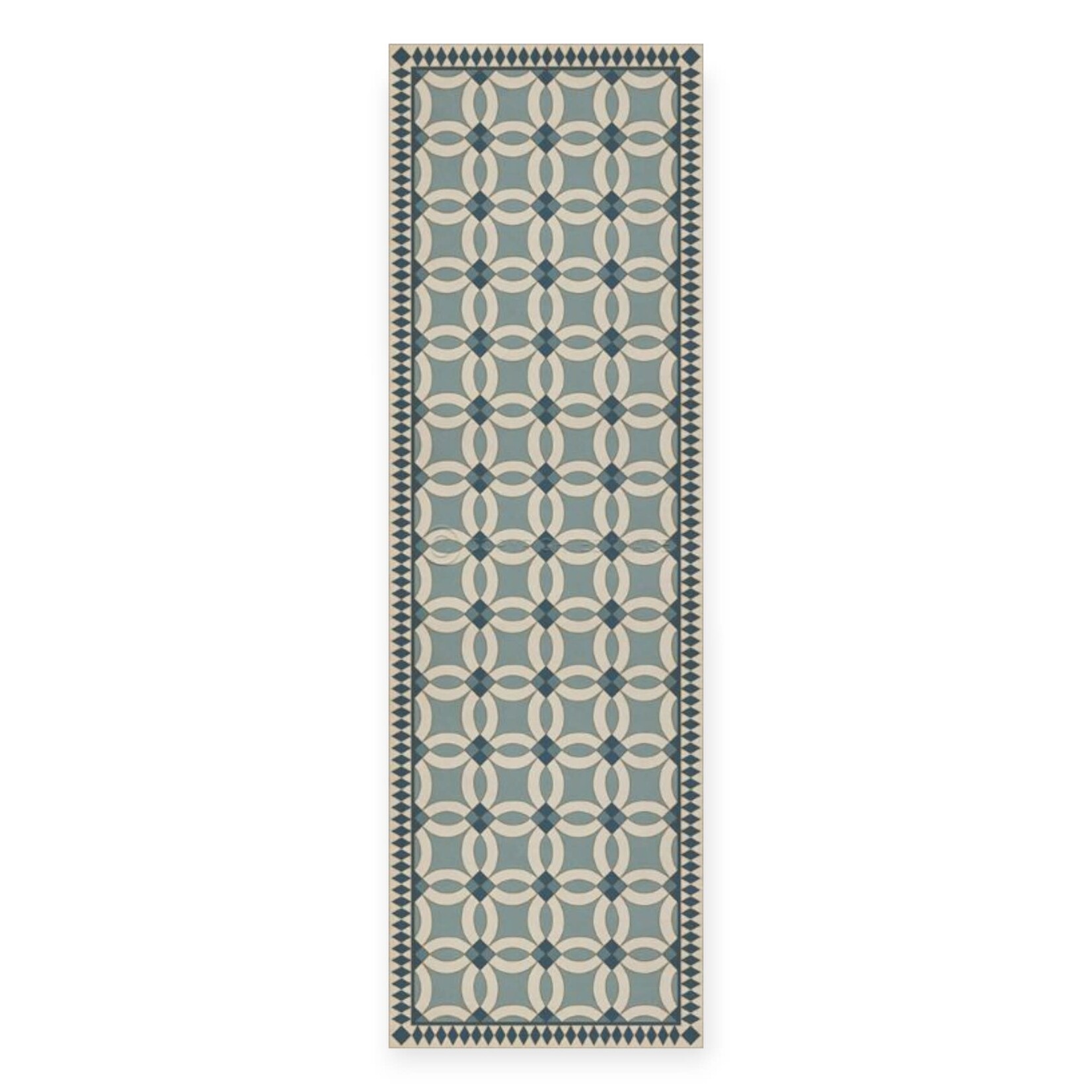 Wedding Ring Vintage Vinyl Floorcloths