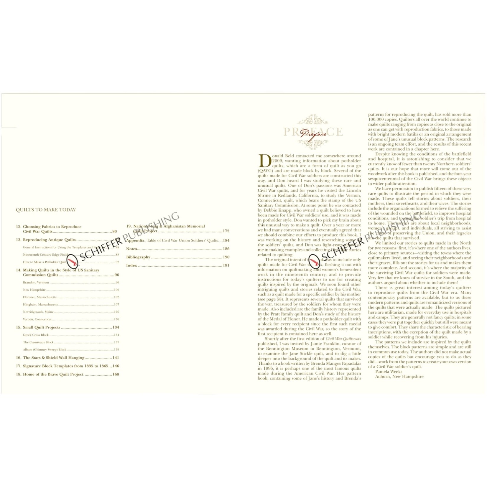 Schiffer Publishing Ltd. Civil War Quilts