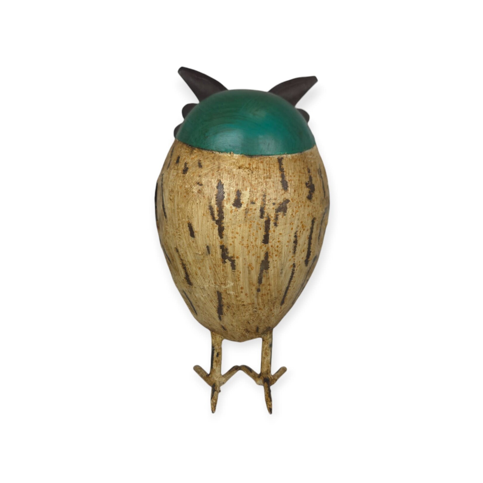 Everyday Artifact 20 Recycled Iron Large Blue Owl