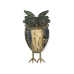 Everyday Artifact 20 Recycled Iron Large Blue Owl