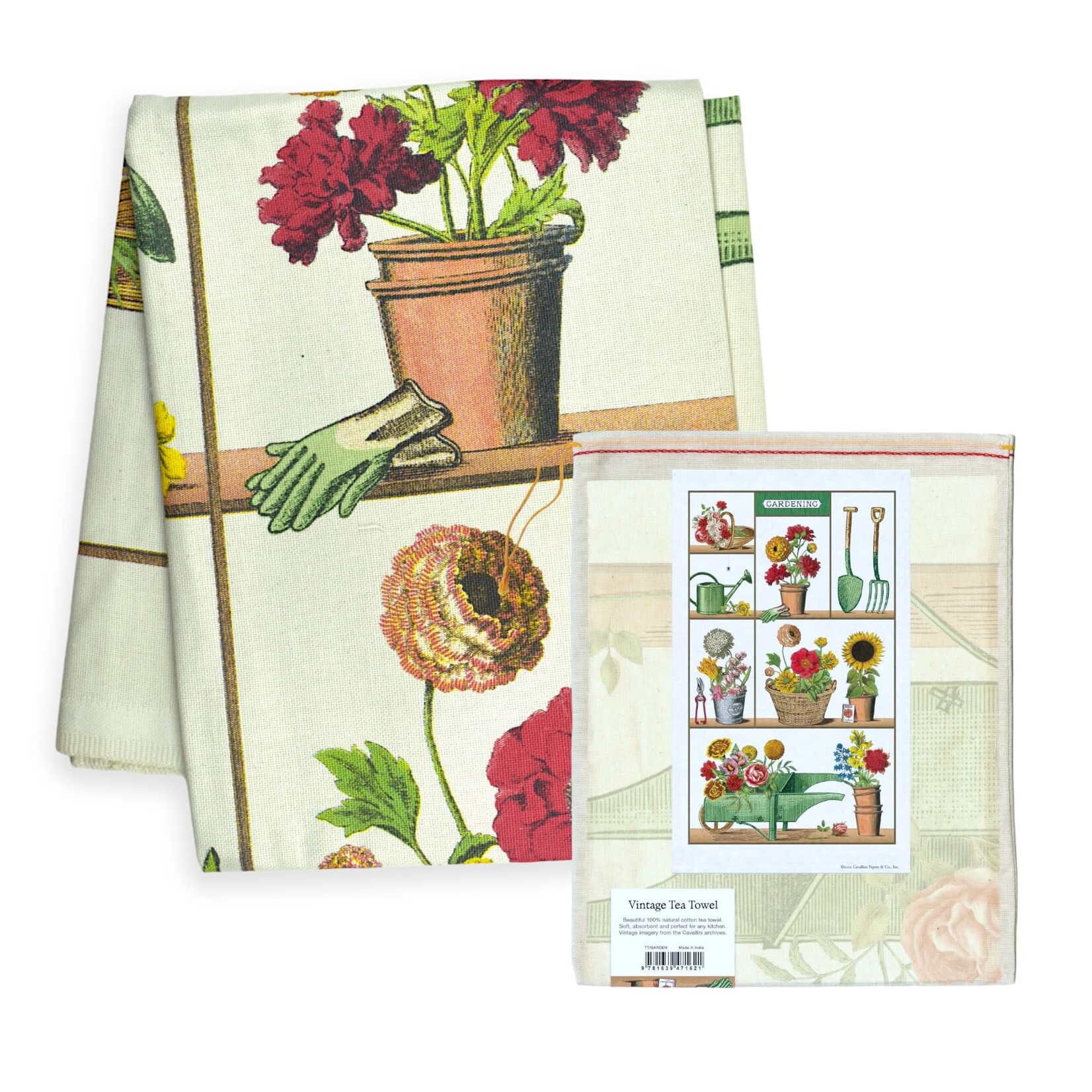 Cavallini Papers & Co. Inc Vintage Tea Towel