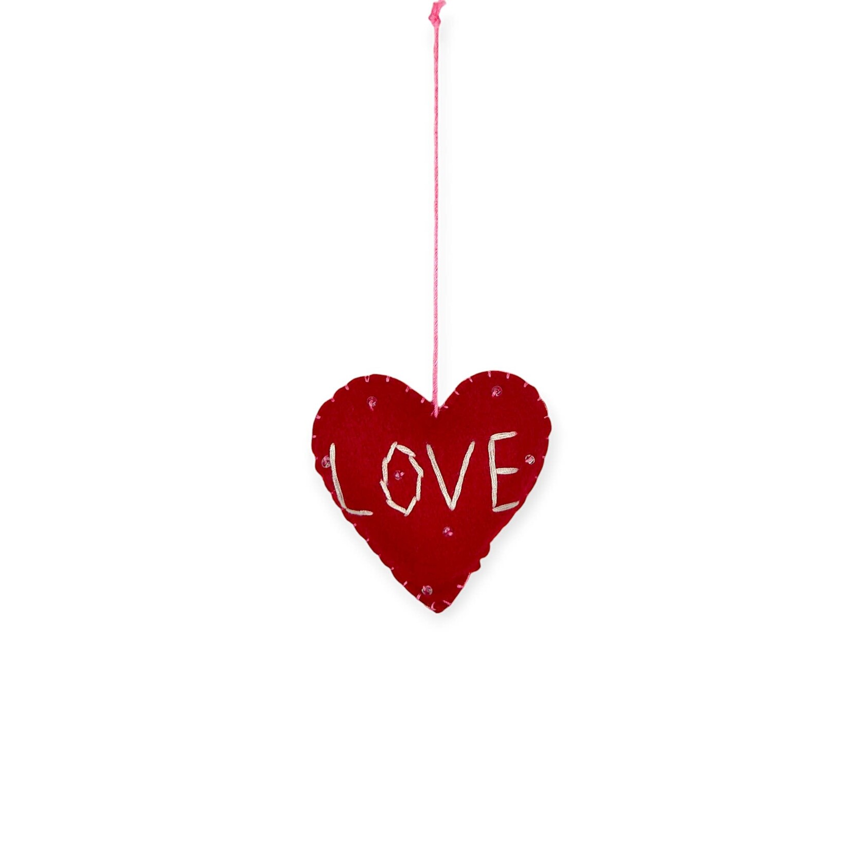 Stitch By Stitch Small Red "I love you" Heart