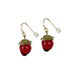 Michael Michaud Spring Strawberry Dainty Wire Earrings