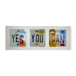 Matt Black Yes You Can License Plates