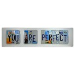 Matt Black You Are Perfect License Plates