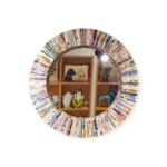 The Upcycled Paper Company 16" Round Recycled Paper Mirror