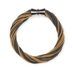 Piano Twist Bracelet Champagne & Slate