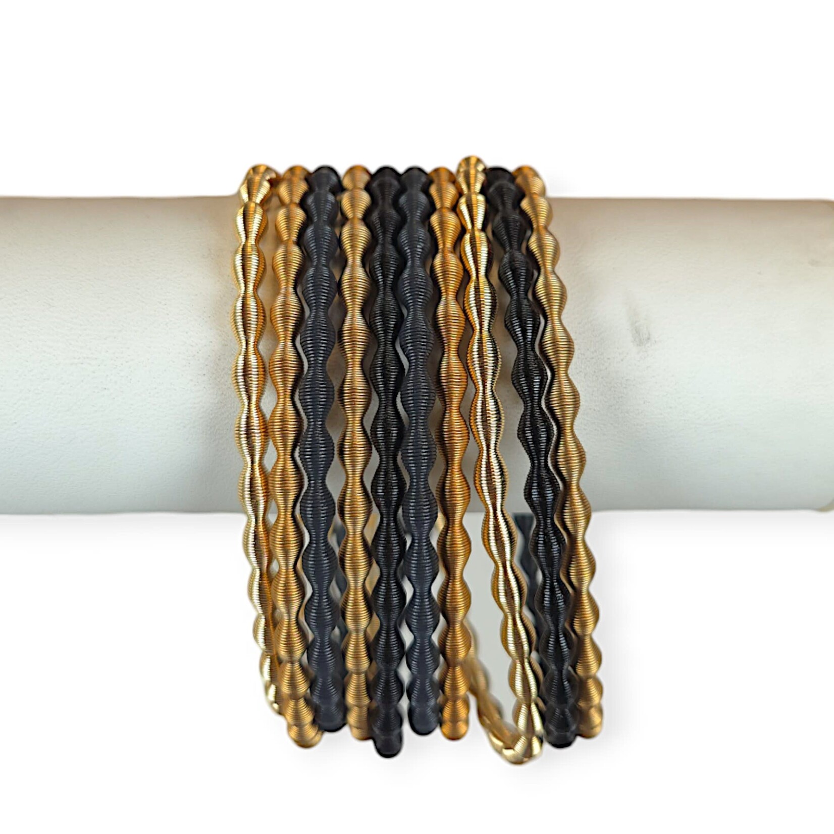 Adia Kibur Accessories Gatsby Coil Bracelet Set