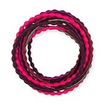 Adia Kibur Accessories Pink Coil Bracelet Set