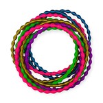 Adia Kibur Accessories Multicolored Coil Bracelet Set