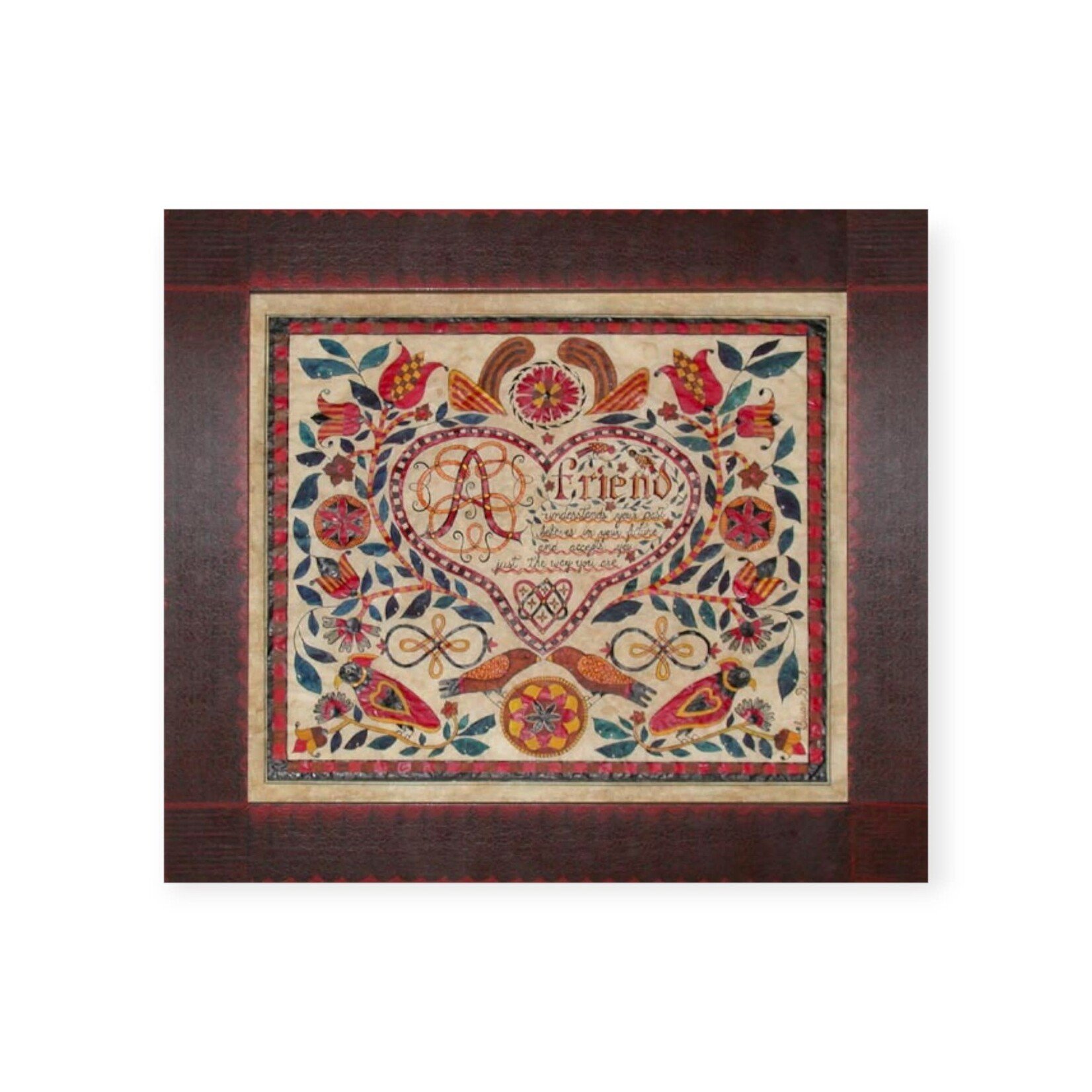 Susan Daul A Friend Fraktur