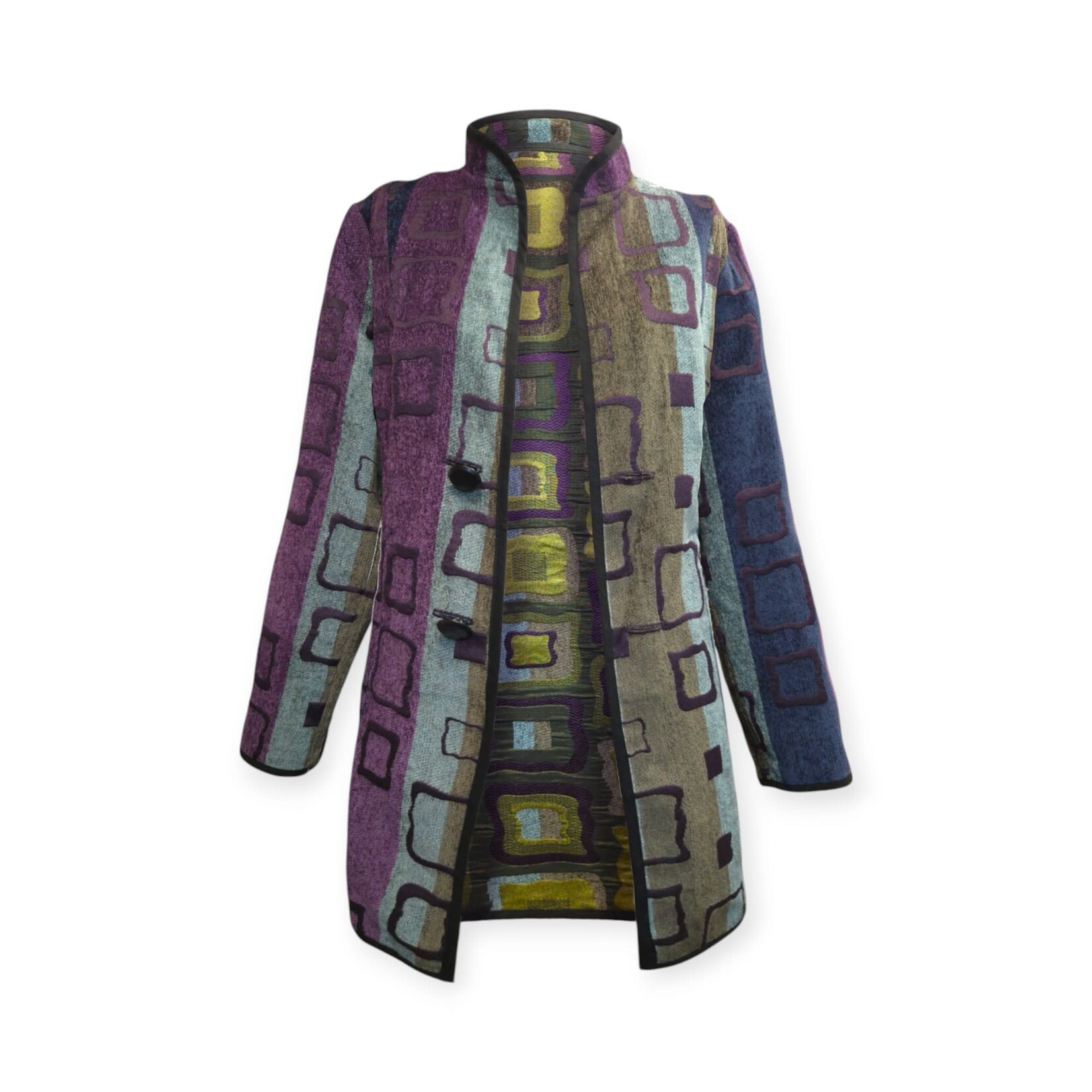 Trimdin LLC Artisan Mid-length Symphony Jewel Reversible Jacket