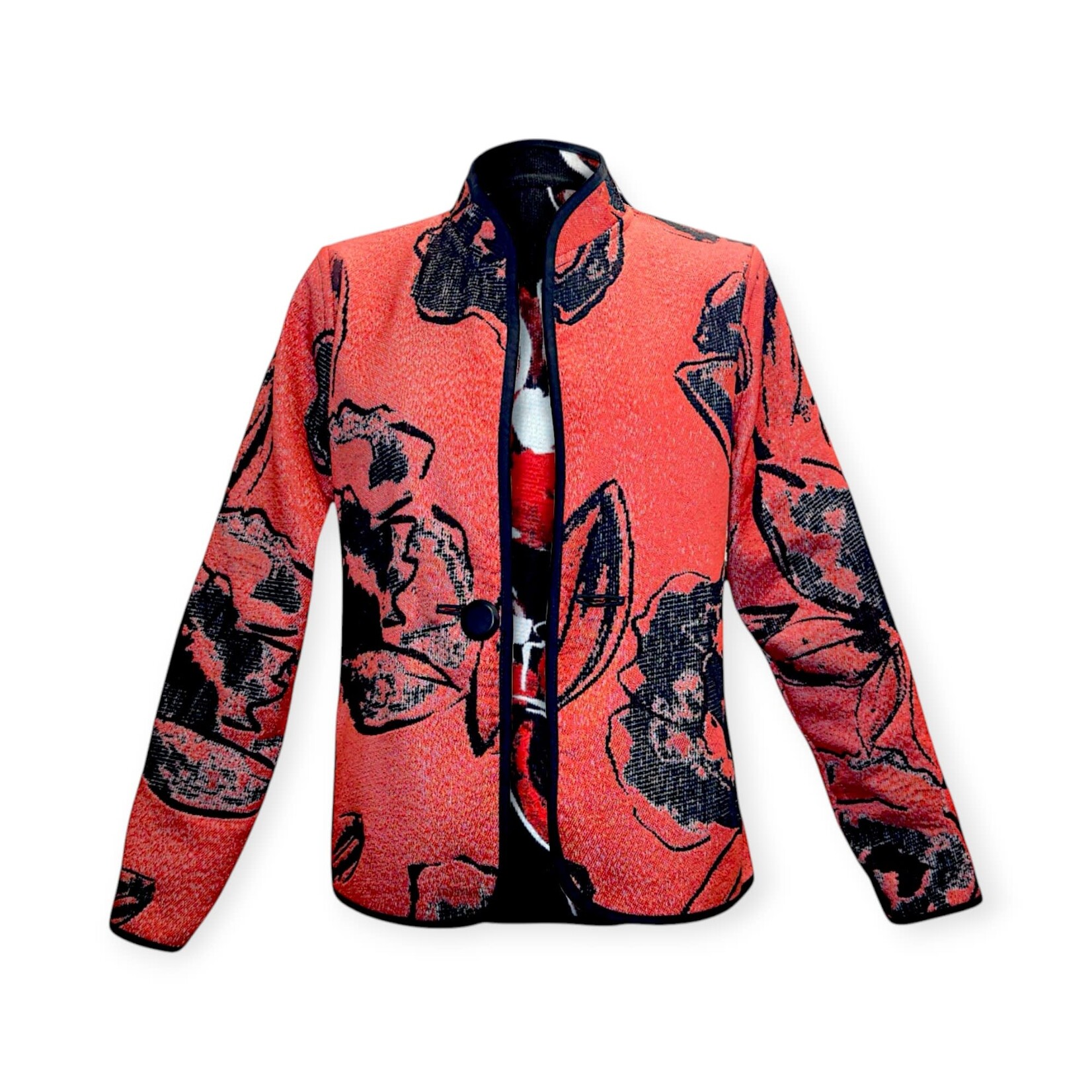 Trimdin LLC Artisan Classic Rue De Fleur Rouge Reversible Jacket