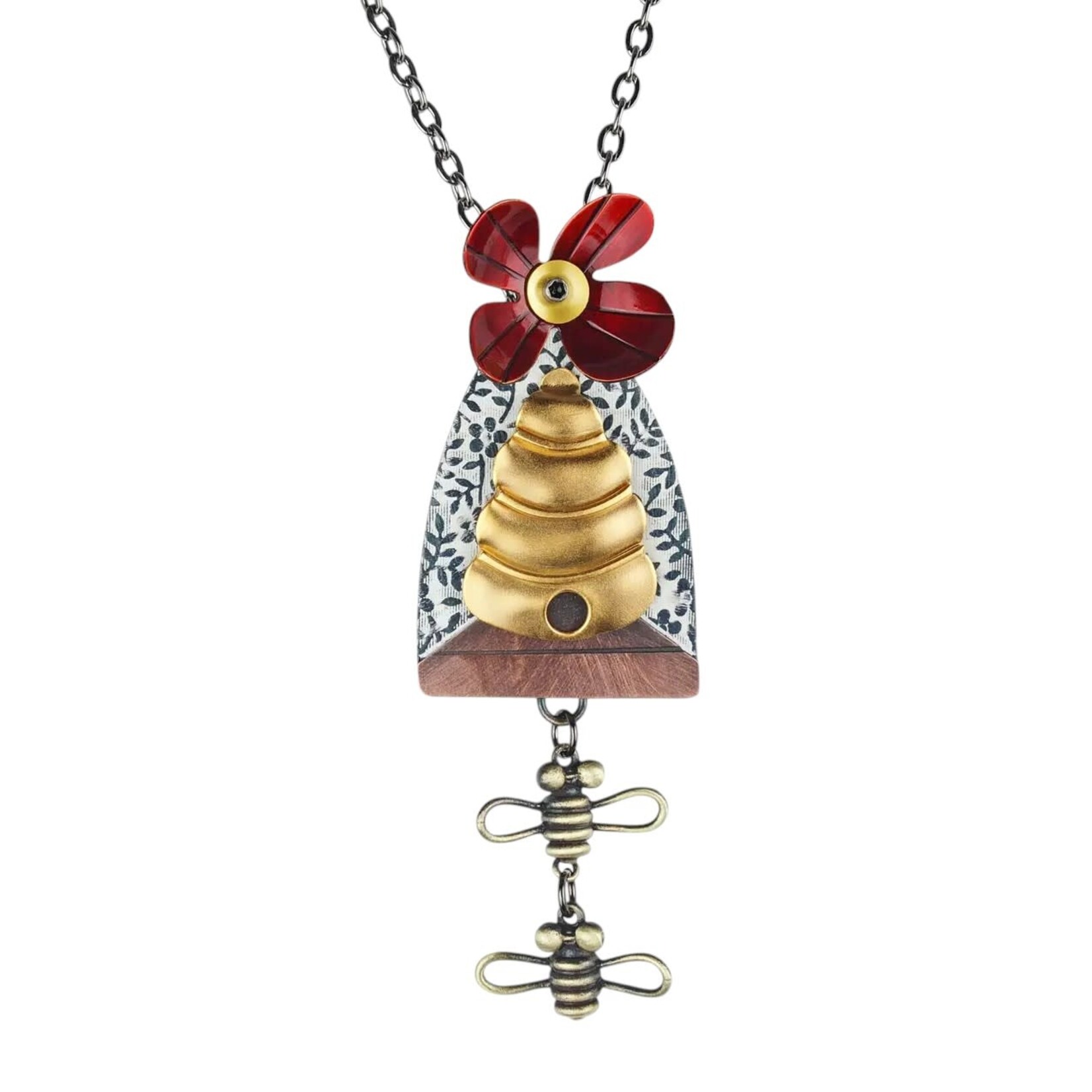 Chickenscratch Bee Line Necklace