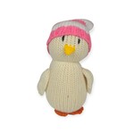 Melange Knitted Chick in Hat