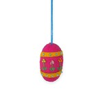 Stitch By Stitch Pink Egg With Flowers