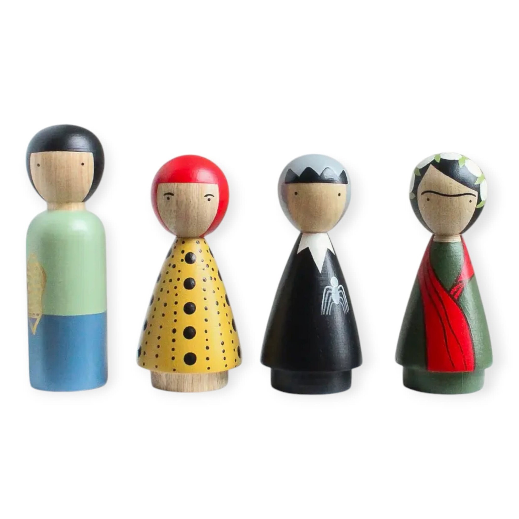 Goose Grease  Peg Dolls Set of 4 Women Artists