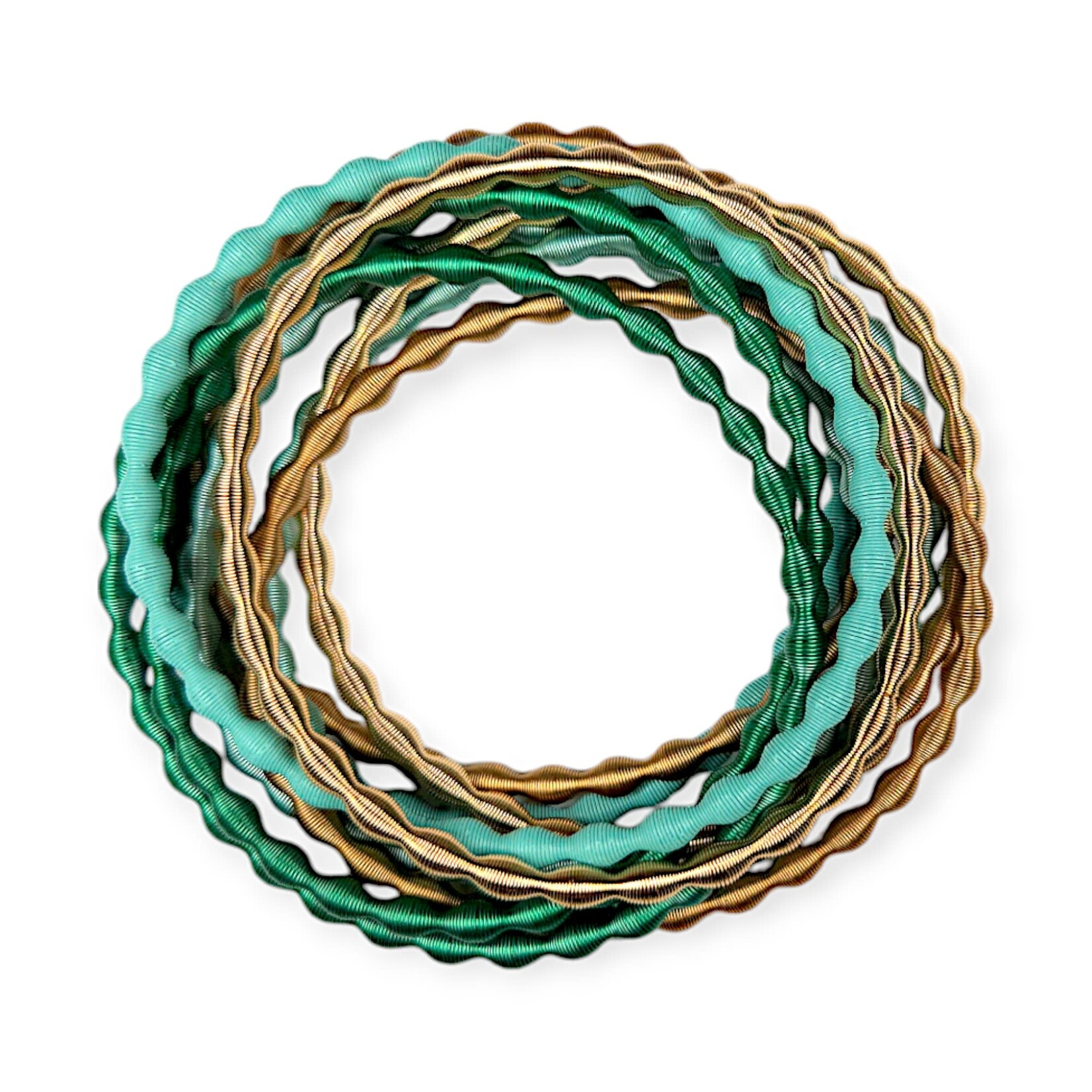 Adia Kibur Accessories Oasis Coil Bracelet Set