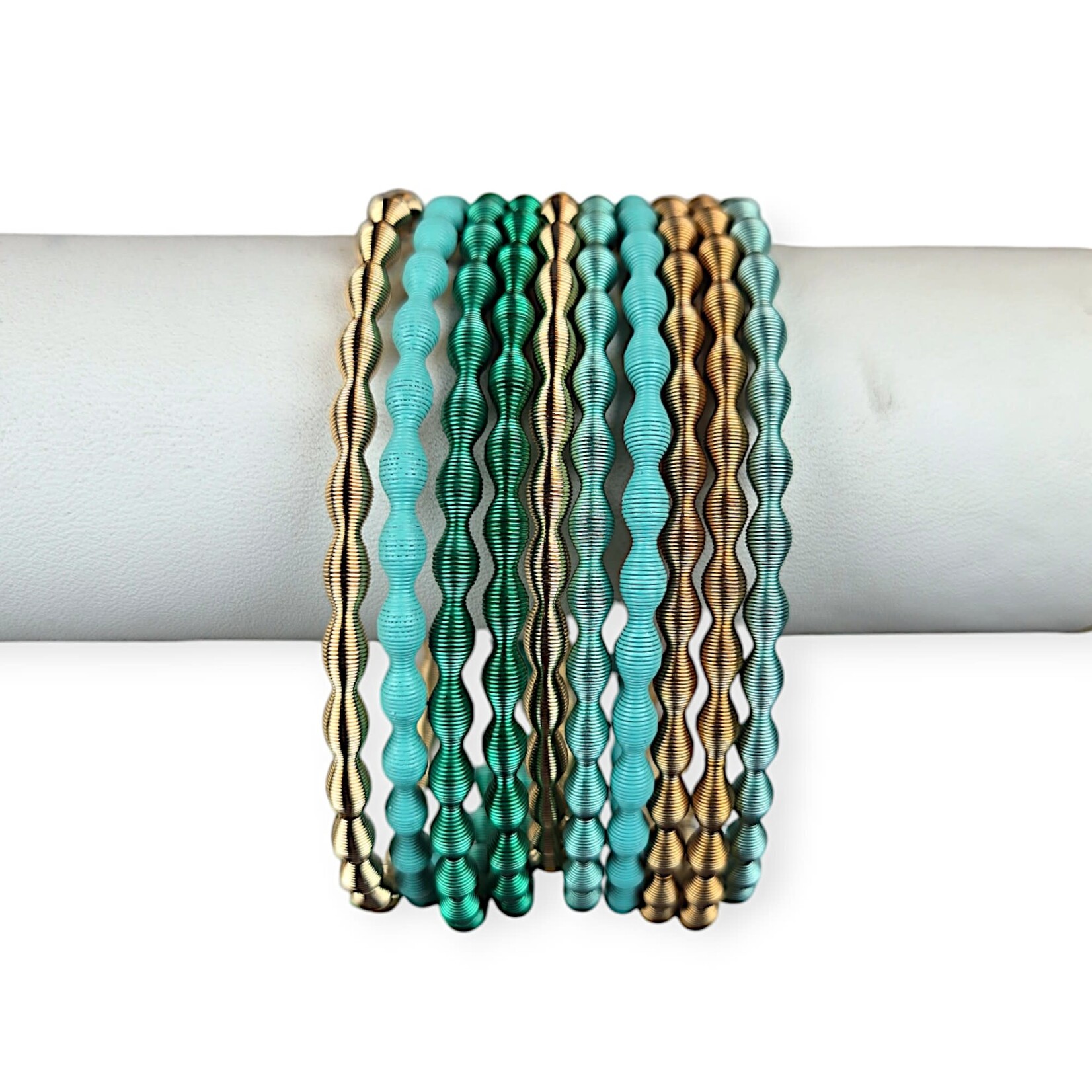 Adia Kibur Accessories Oasis Coil Bracelet Set