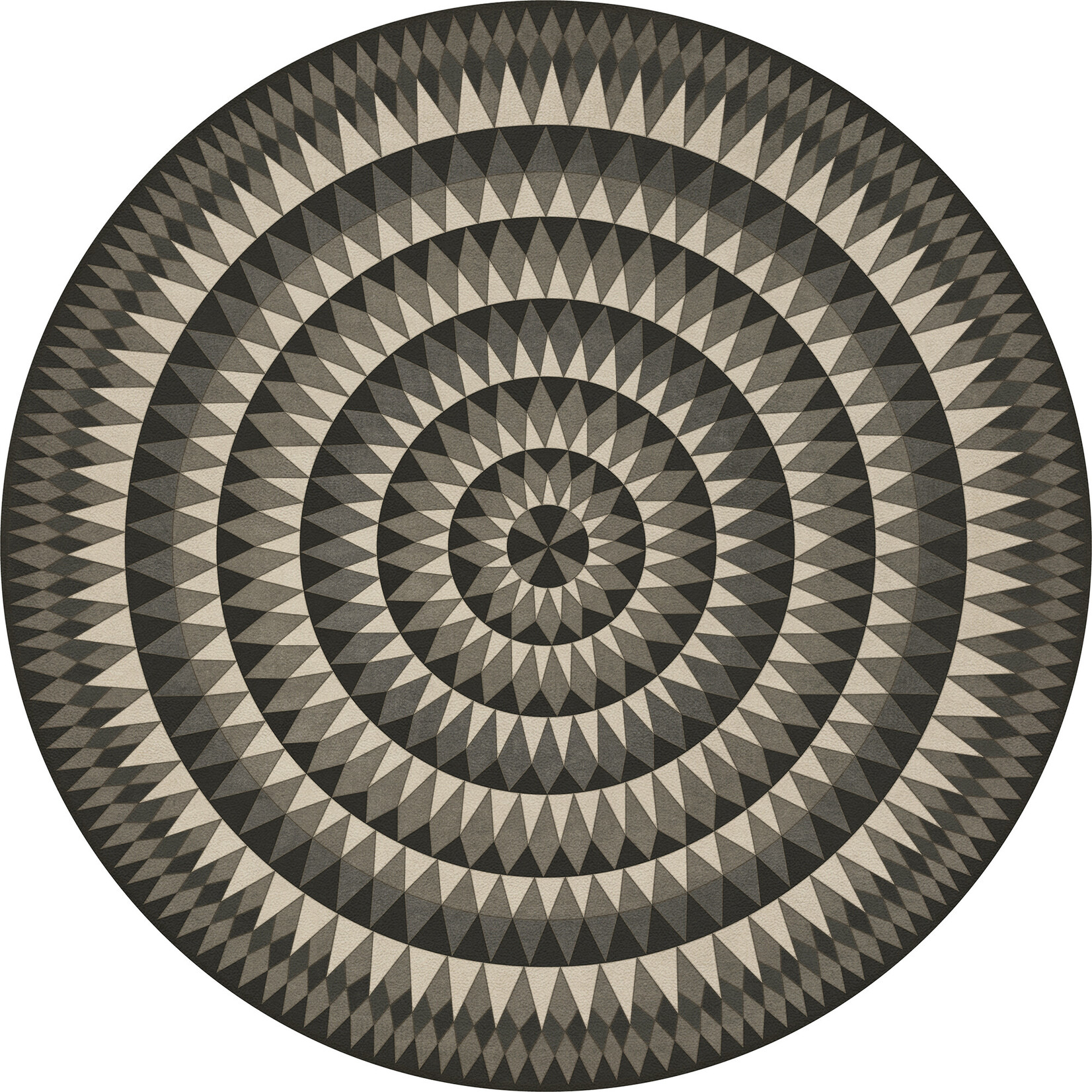 Bulls Eye Vintage Vinyl Floorcloths
