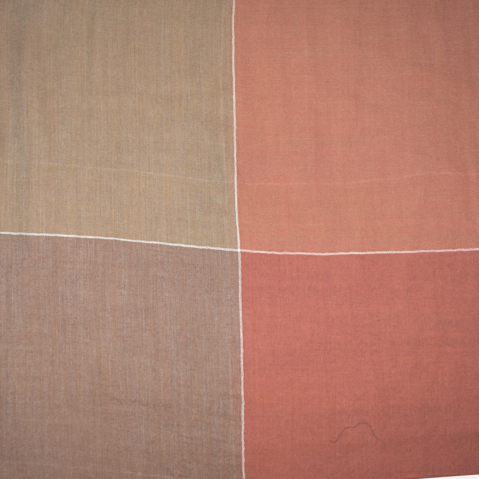 Kingston Color Block Scarf Brown/Rust