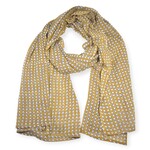 Graymarket Design Taos Gold Block Print Scarf