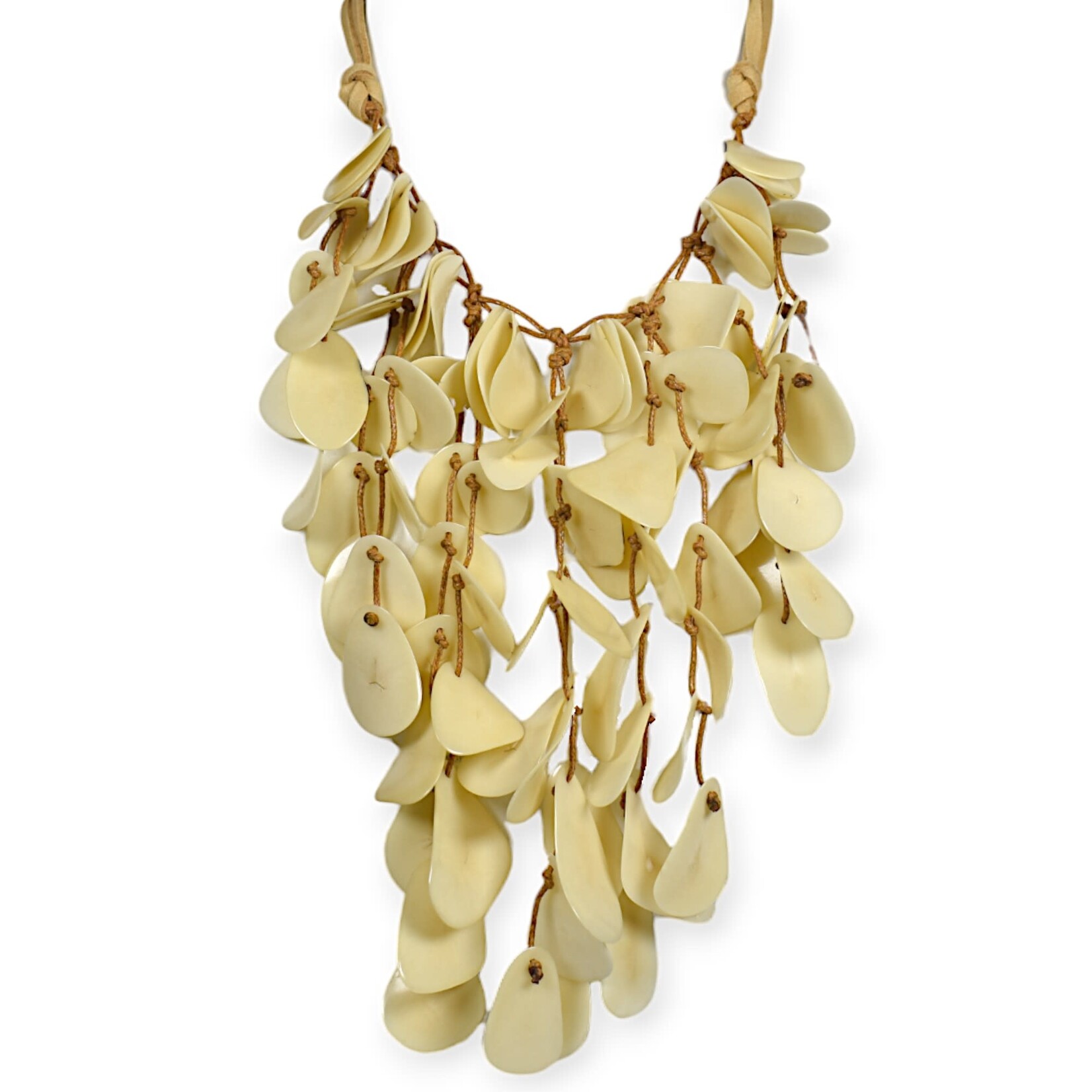 Organic Tagua Jewelry Lluvia Necklace