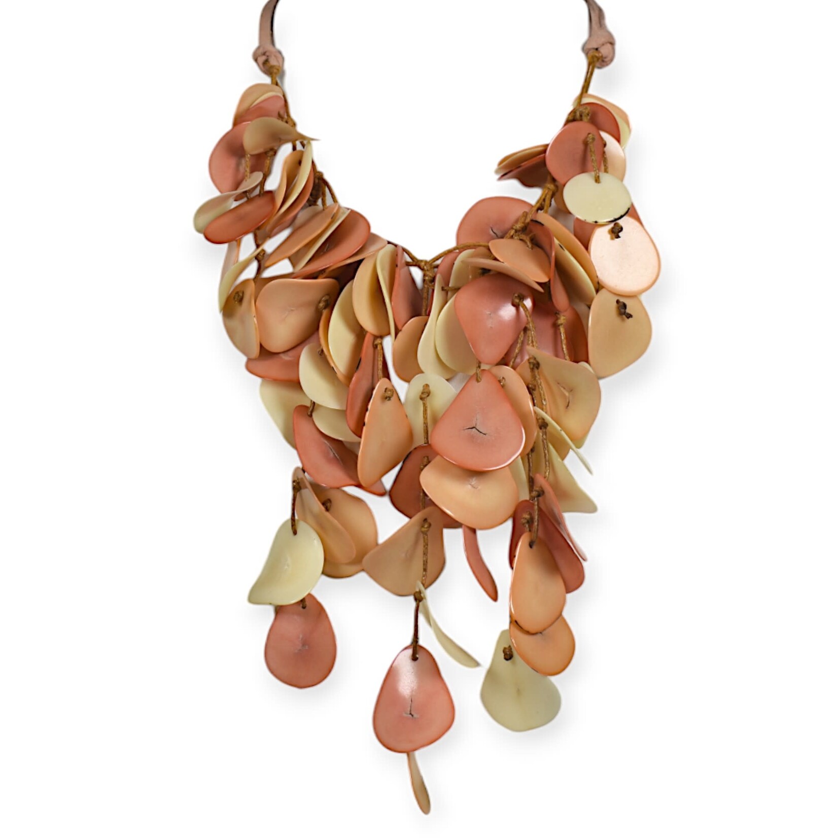 Organic Tagua Jewelry Lluvia Necklace