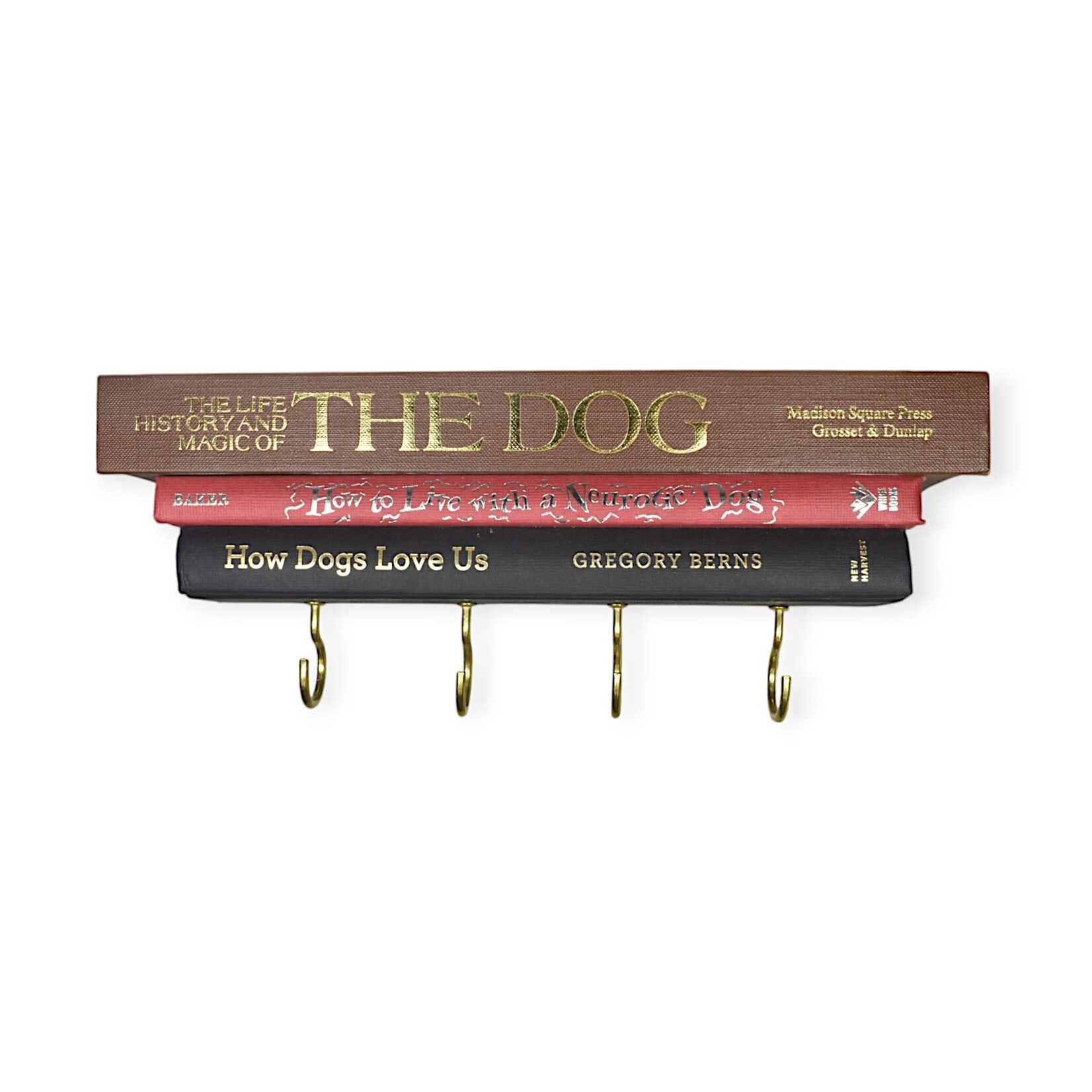 This Into That Book Spines Key Holder Ledge