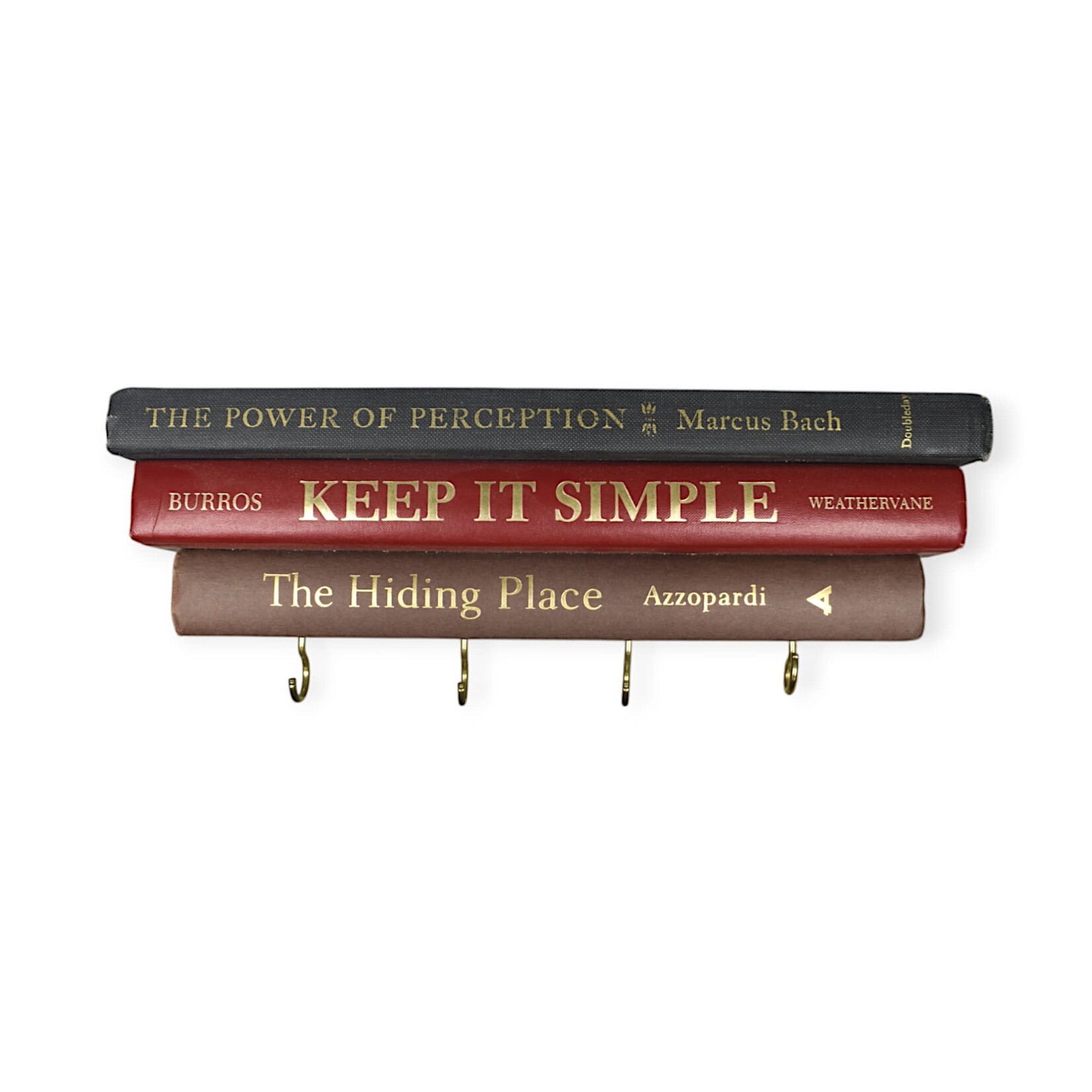This Into That Book Spines Key Holder Ledge