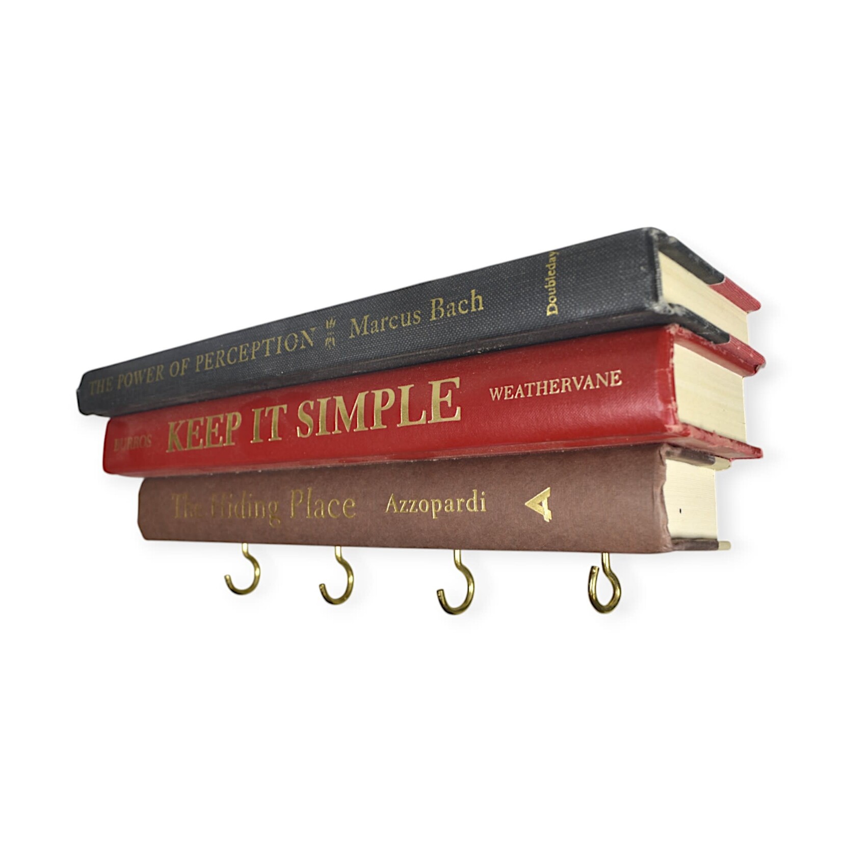 This Into That Book Spines Key Holder Ledge