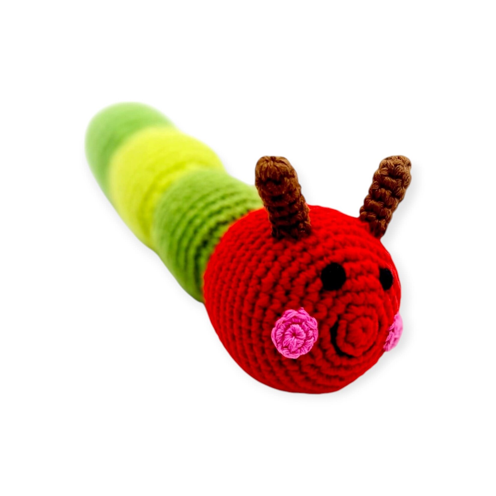 Pebble Garden Toy Bug Caterpillar Rattle