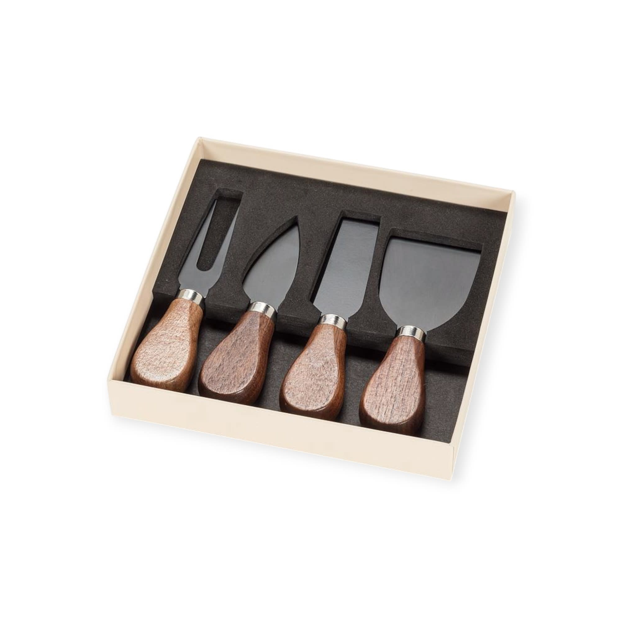 Abbott Rattan Handle Cheese Knives Set