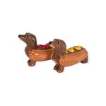 Abbott Dachshunds in Hot Dogs Salt & Pepper Shakers