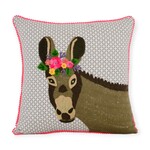 Karma Living Hello Donkey Pillow