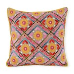 Karma Living Floral & Geometric Natural Pillow