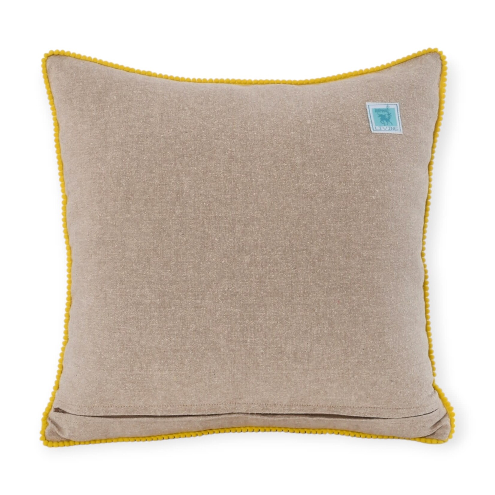 Karma Living Floral & Geometric Natural Pillow