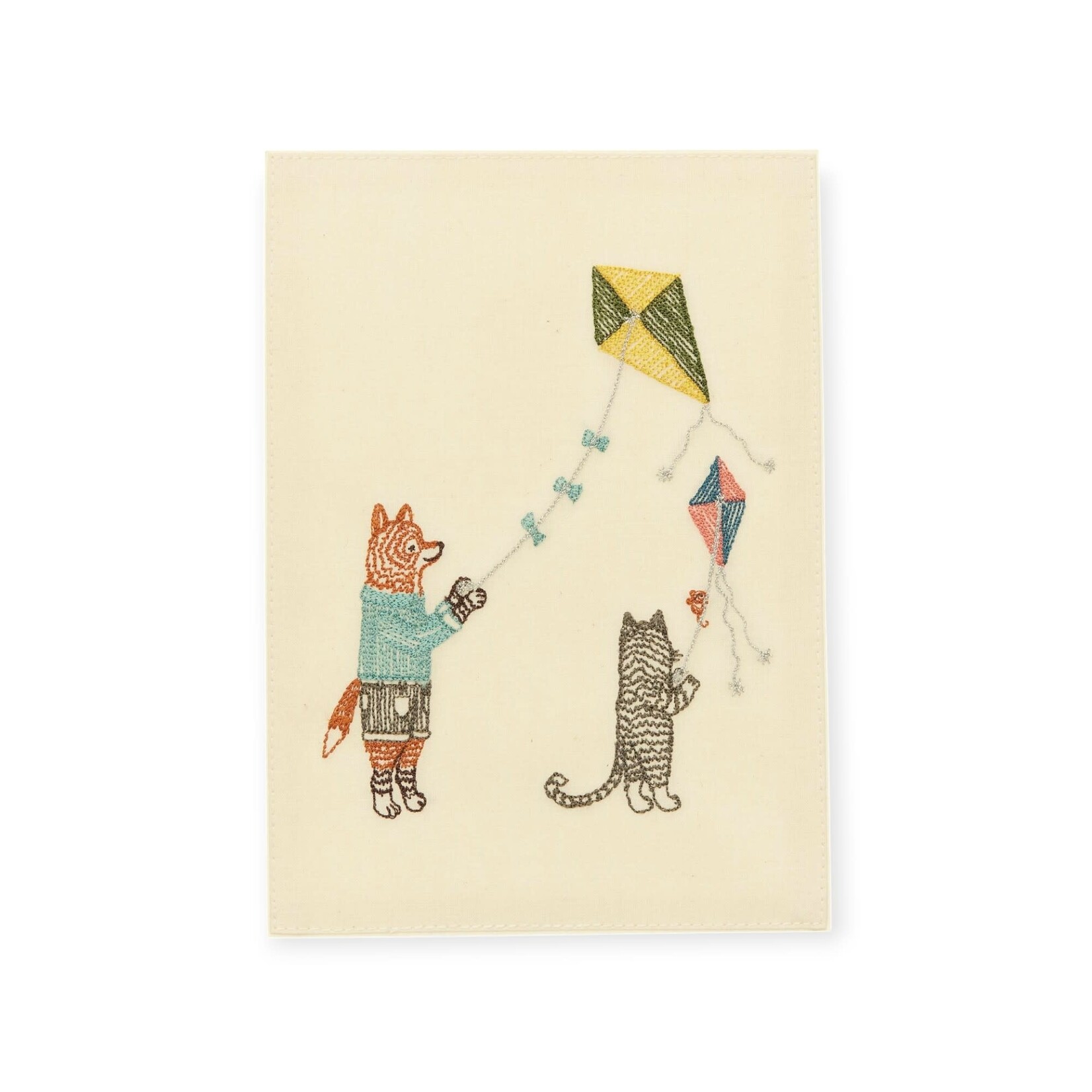 Coral & Tusk Embroidered Greeting Card