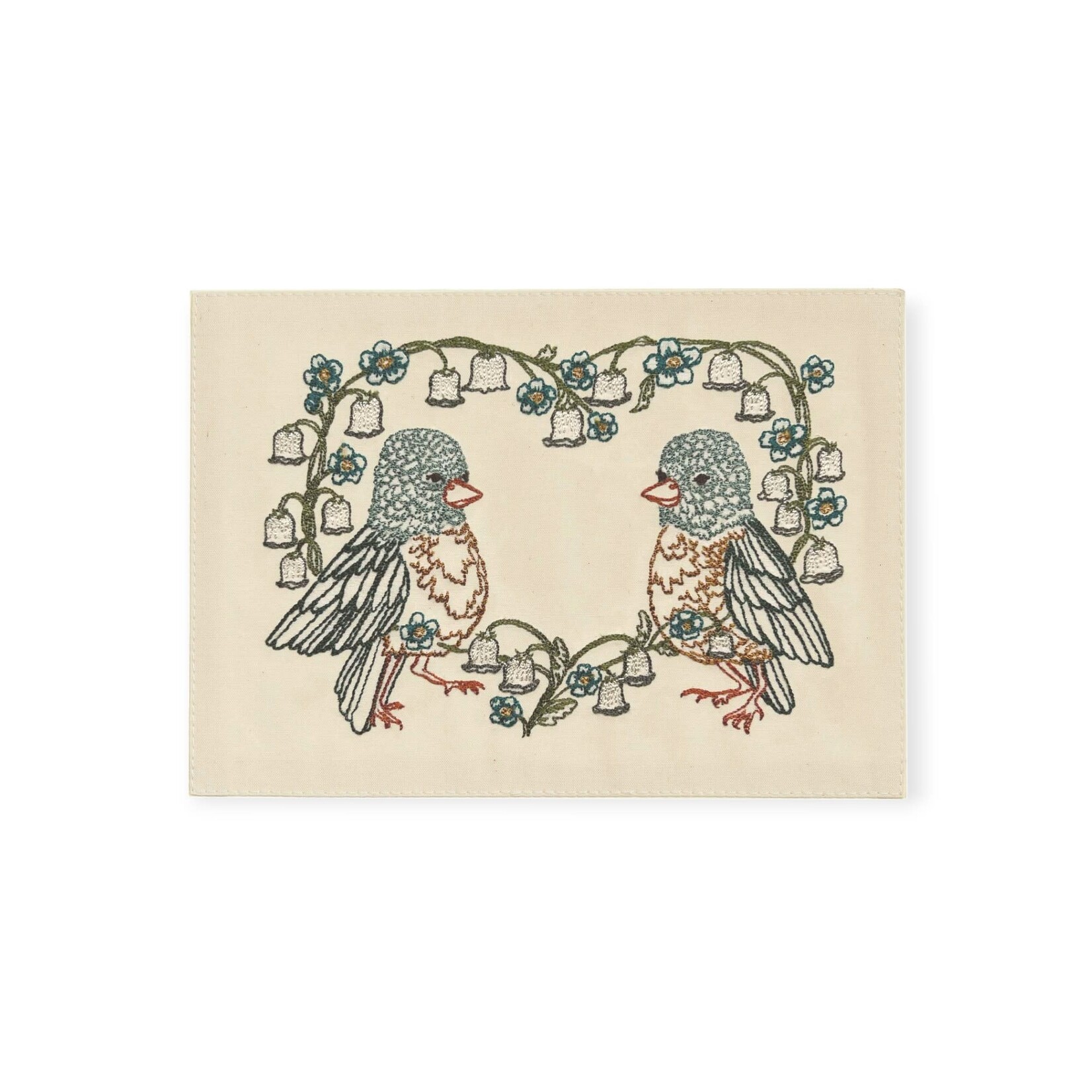 Coral & Tusk Embroidered Greeting Card