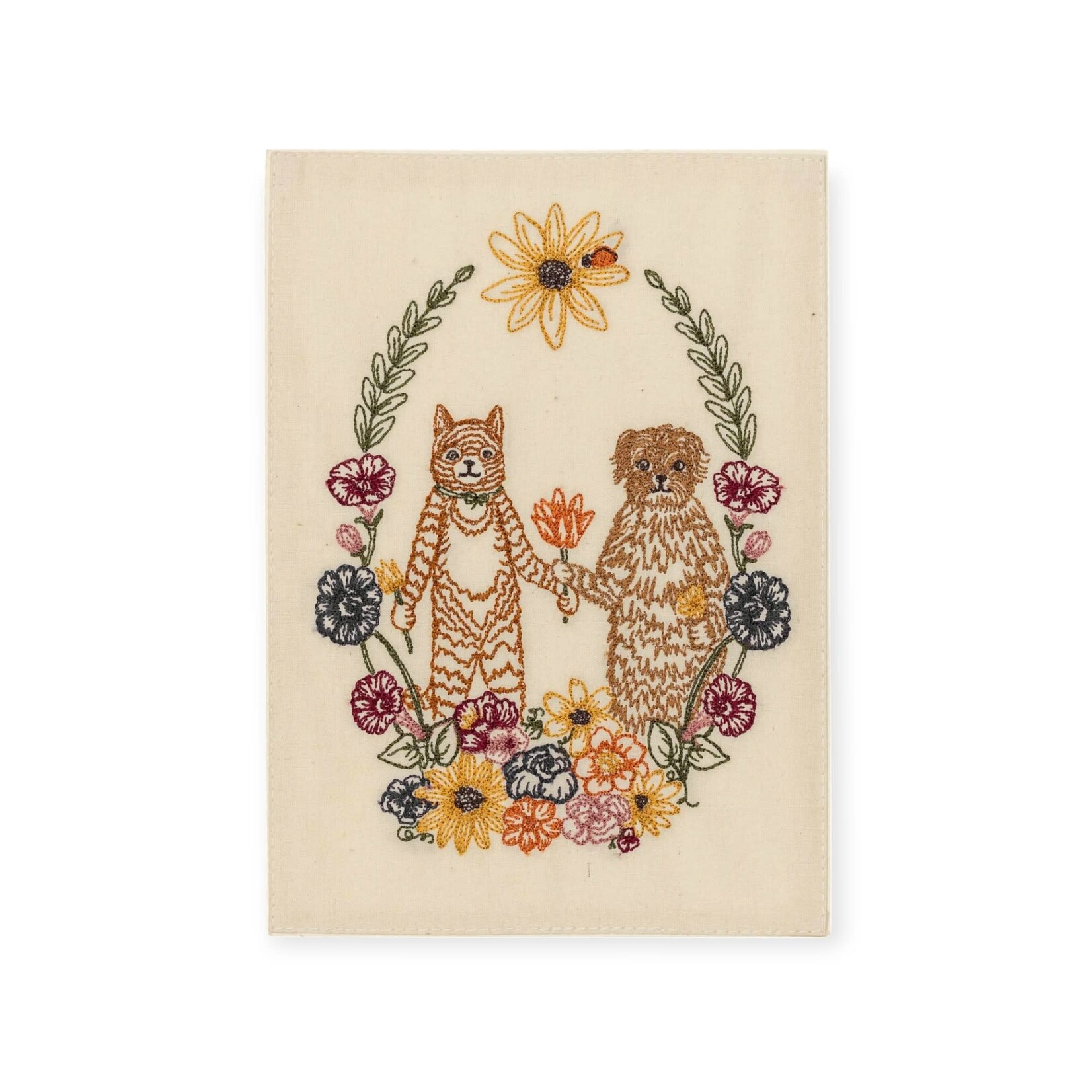 Coral & Tusk Embroidered Greeting Card