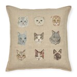 Coral & Tusk Nine Cats Pillow