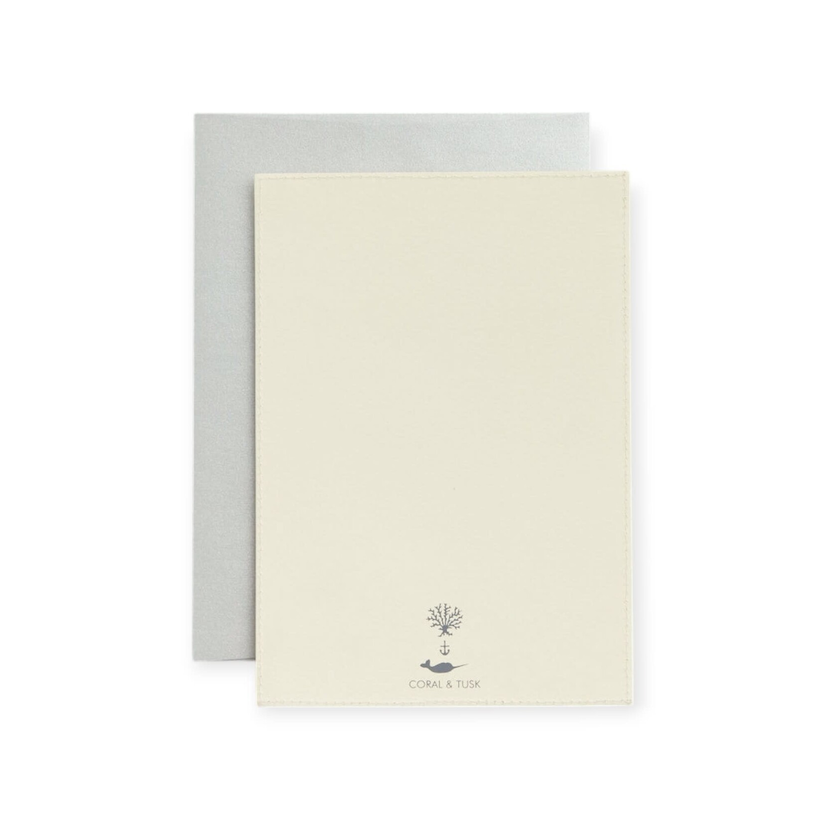 Coral & Tusk Embroidered Greeting Card